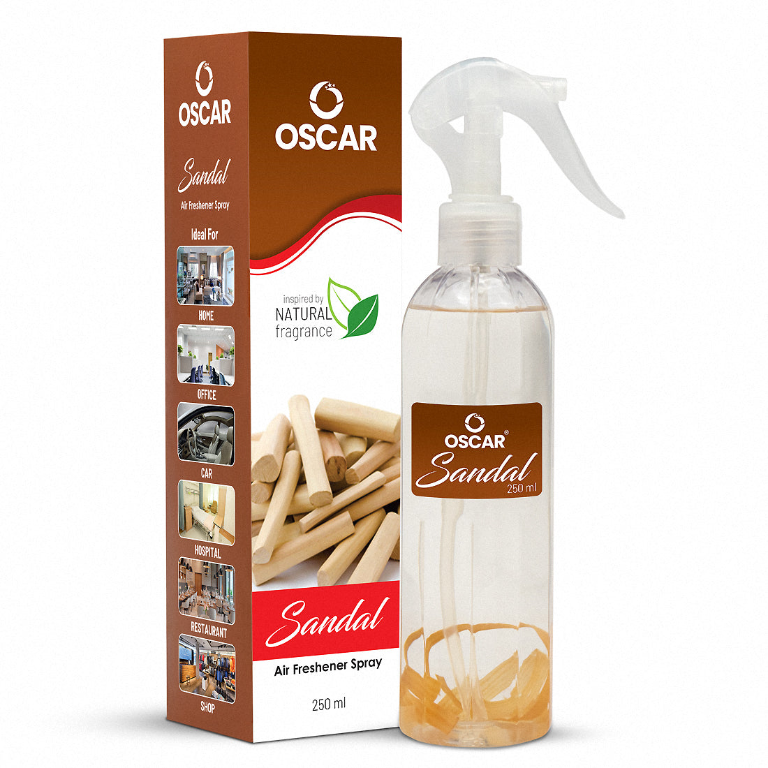 Sandal Air Freshener 250ML – Oscar Perfumes - Main Image