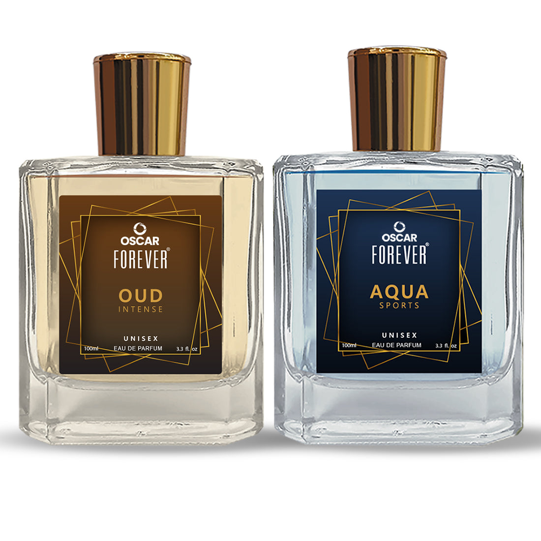 Forever OUD Intense + Aqua Sports Unisex EDP 100ML (Pack Of 2)